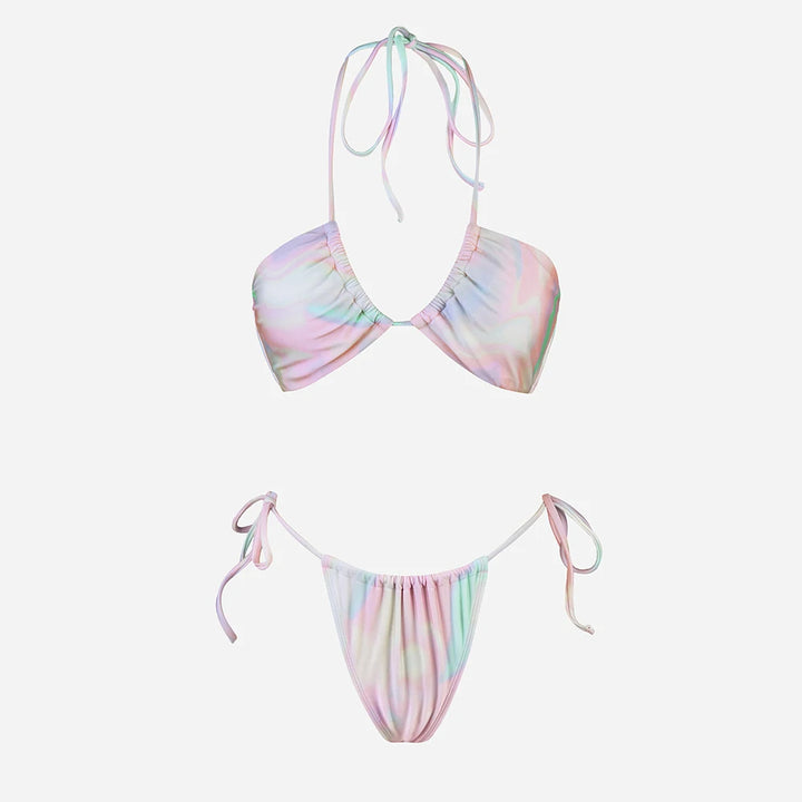 String Thong Low Waist Bikini Set “Doria”
