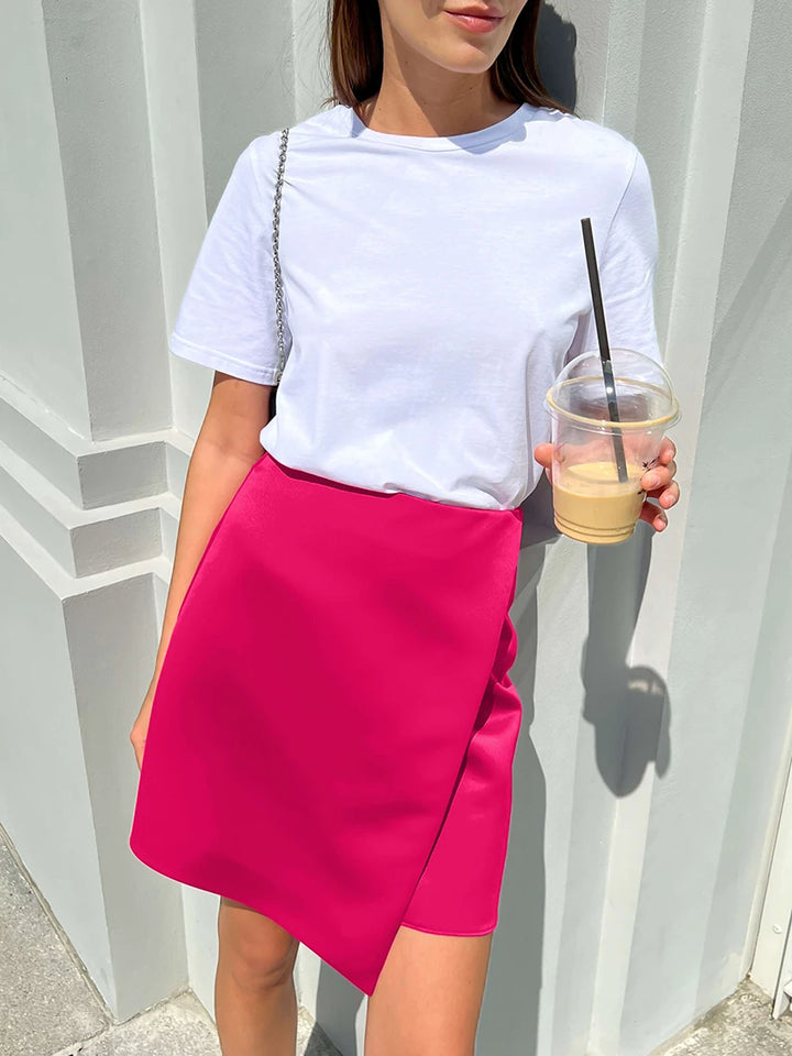 Asymmetrical High Waist Mini Skirt "Ava"